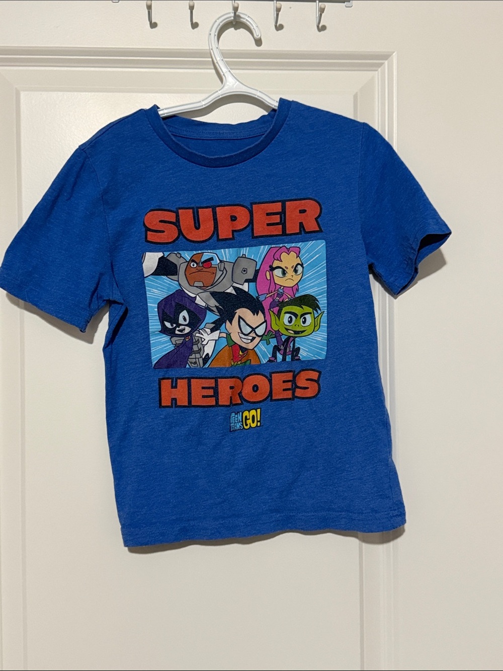 Blue Teen Titans Go! Super Heroes Graphic Tee
